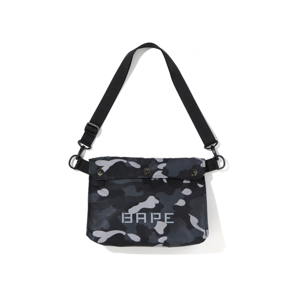 Bape shoulder store bag black